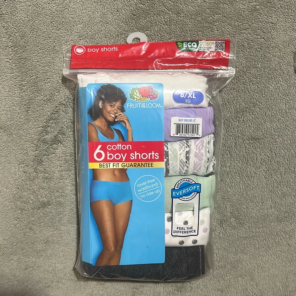 Fruit of the Loom Boy Shorts 18 Pairs Size 8/XL NIP - Picture 2 of 2